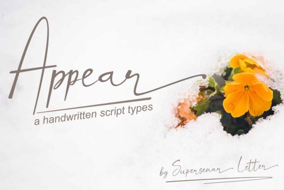 Appear Font: Elevating Brand Identity with Elegant Script