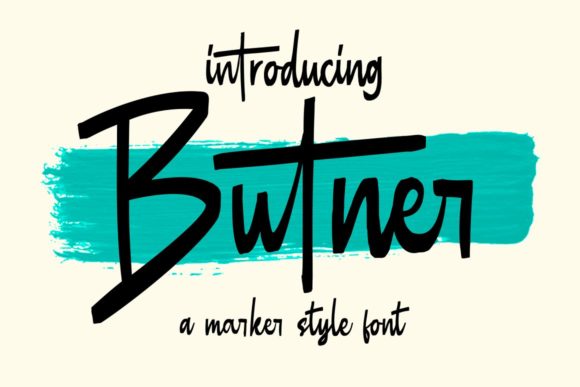 Butner Font: A Quirky Handwritten Typeface for Editorial Design