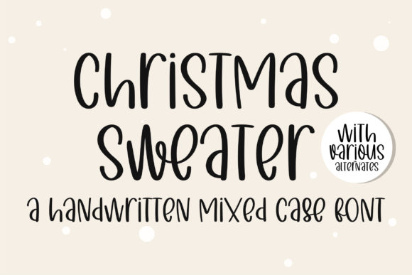 Christmas Sweater Font: Handwritten Style for Business Branding