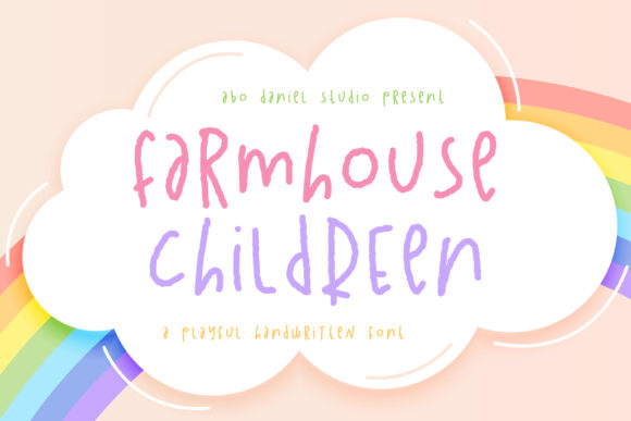 Farmhouse Children Font: A Handwritten Typeface for Editorial Design