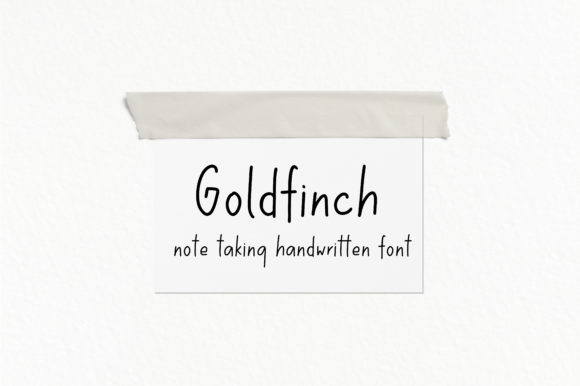 Goldfinch Font: A Handwritten Typeface for Branding