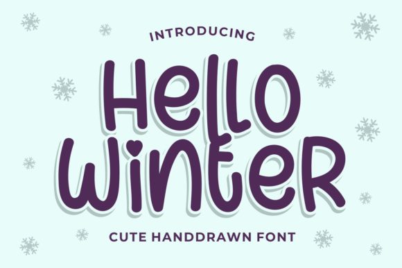 Hello Winter Font: Joyful Branding for Small Business