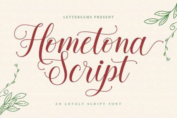Hometona Font: Elegant Handwritten Style for Small Business Branding