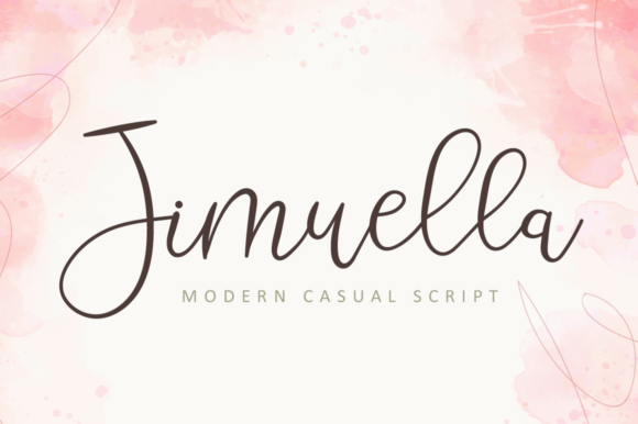 Jimuella Font: Elegant Script for Handmade Products
