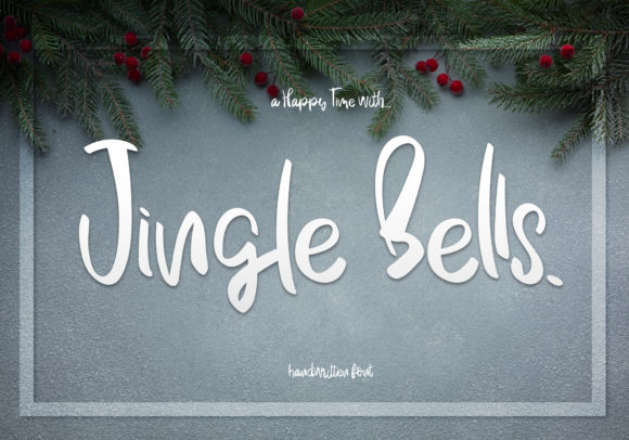 Jingle Bells Font: A Handwritten Typeface for Editorial Design