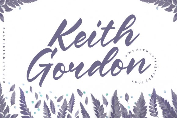 Keith Gordon Font: Elegant Script for Editorial Design