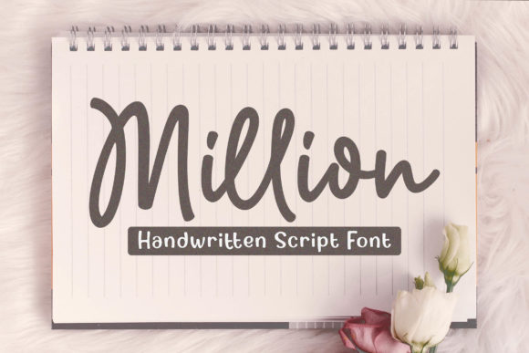Million Font: A Sweet Handwritten Typeface for Makers