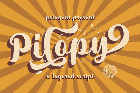 Pilopy Font: Bold Vintage Script for Makers