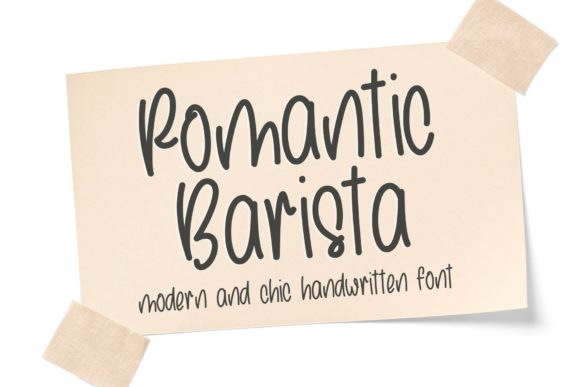 Romantic Barista Font: A Campaign Design Review