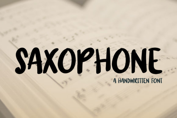 Saxophone Font Review: Playful Handwritten Type for Branding
