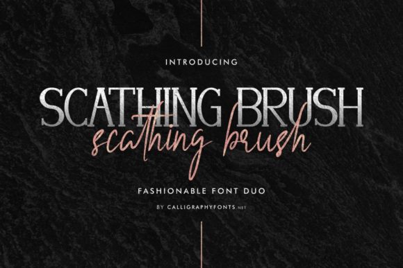 Scathing Brush Font: An Editorial Design Review